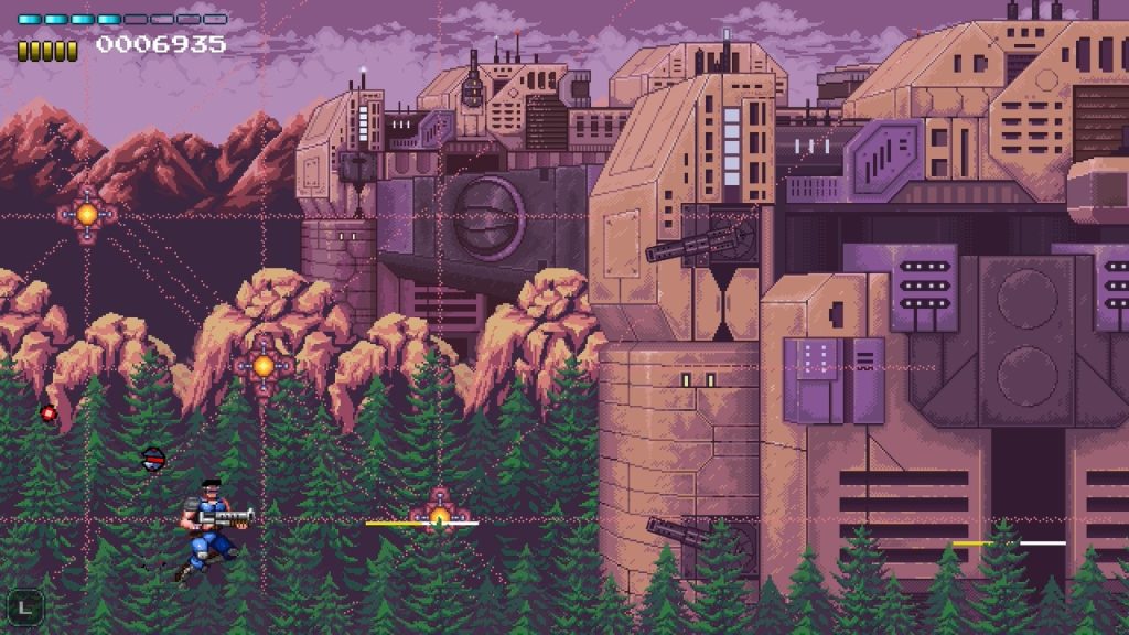 Cyber Mission is a side-scrolling shoot ’em up 