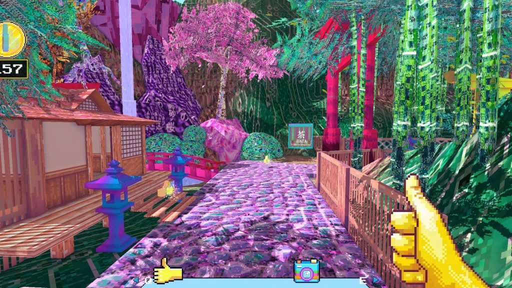 an abstract 3D parody of the internet