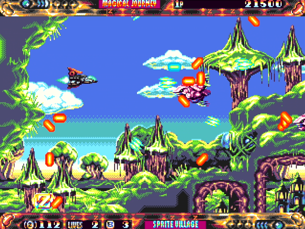 ZPF is a retro-inspired horizontal shooter for the Sega Genesis/Mega Drive