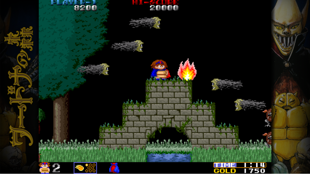 the arcade action platformer Wardner