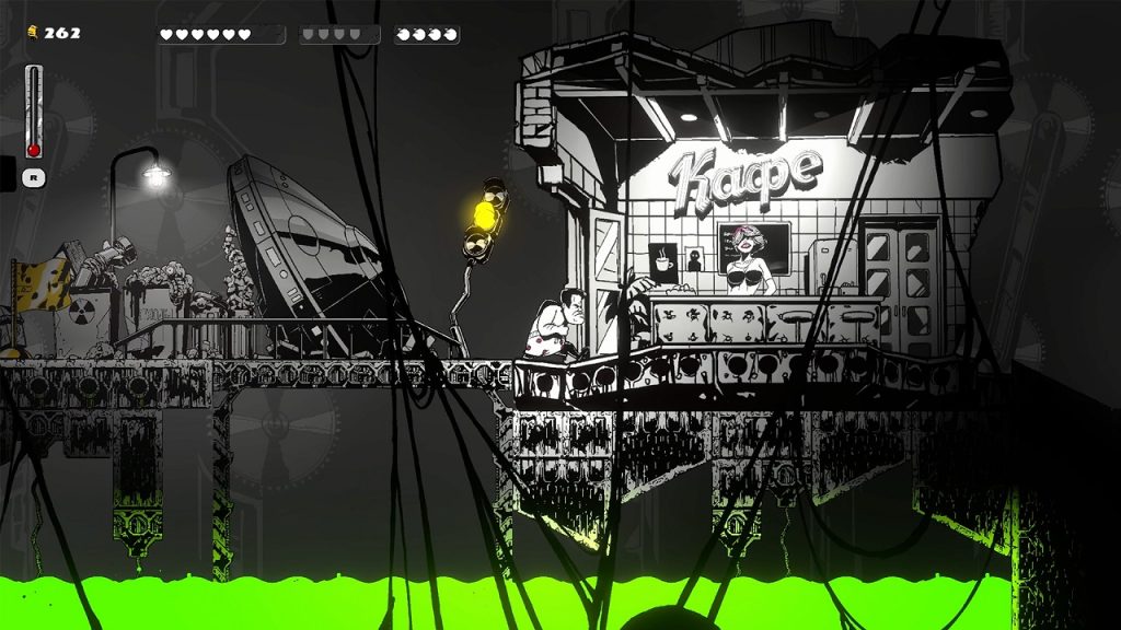 Gennady, a precision platformer set in a gross alien meat factory